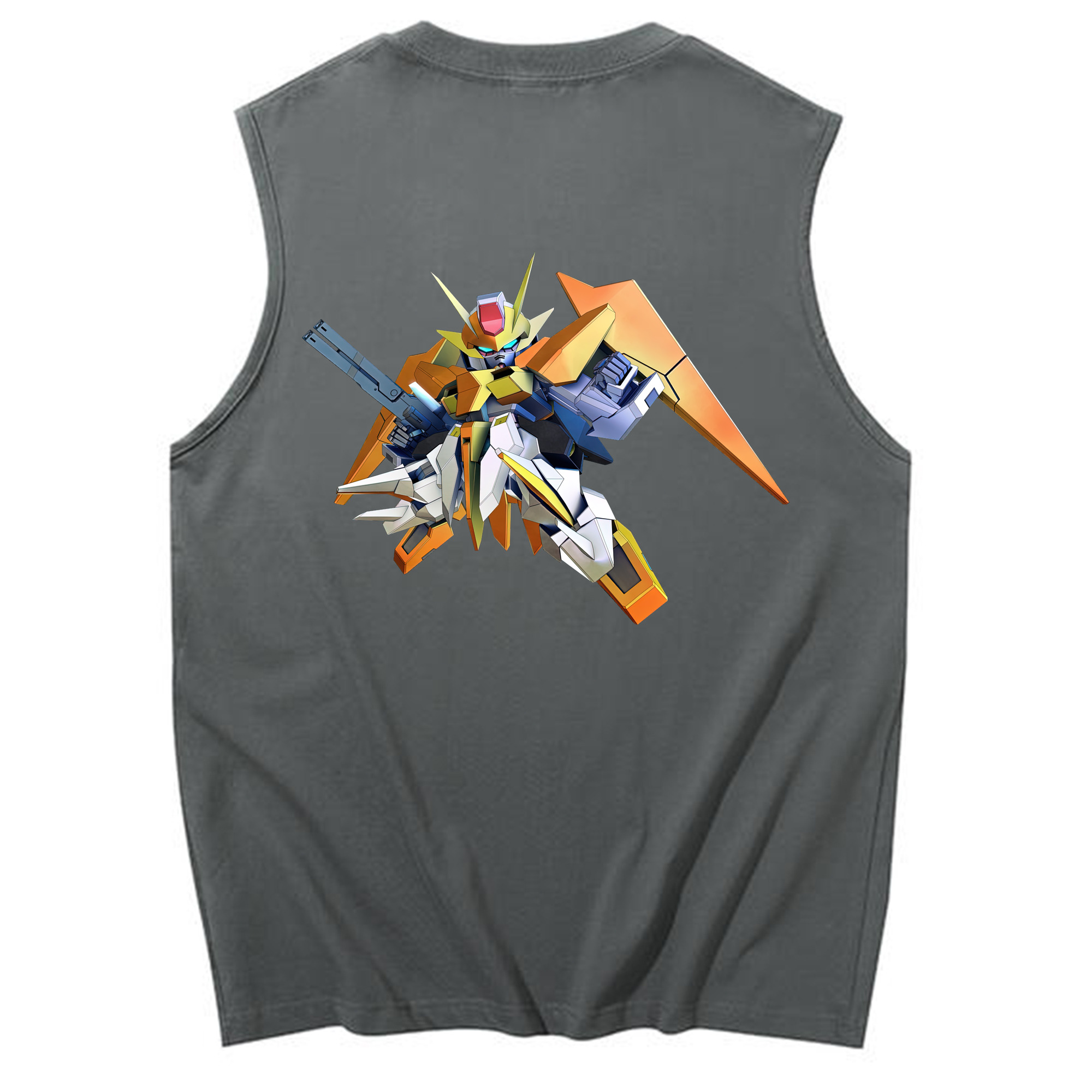 （画像用） 機動戦士ガンダム Mobile Suit Gundam コットン100％タンクトップ（背面プリント）